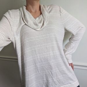 Talbots Striped Turtleneck